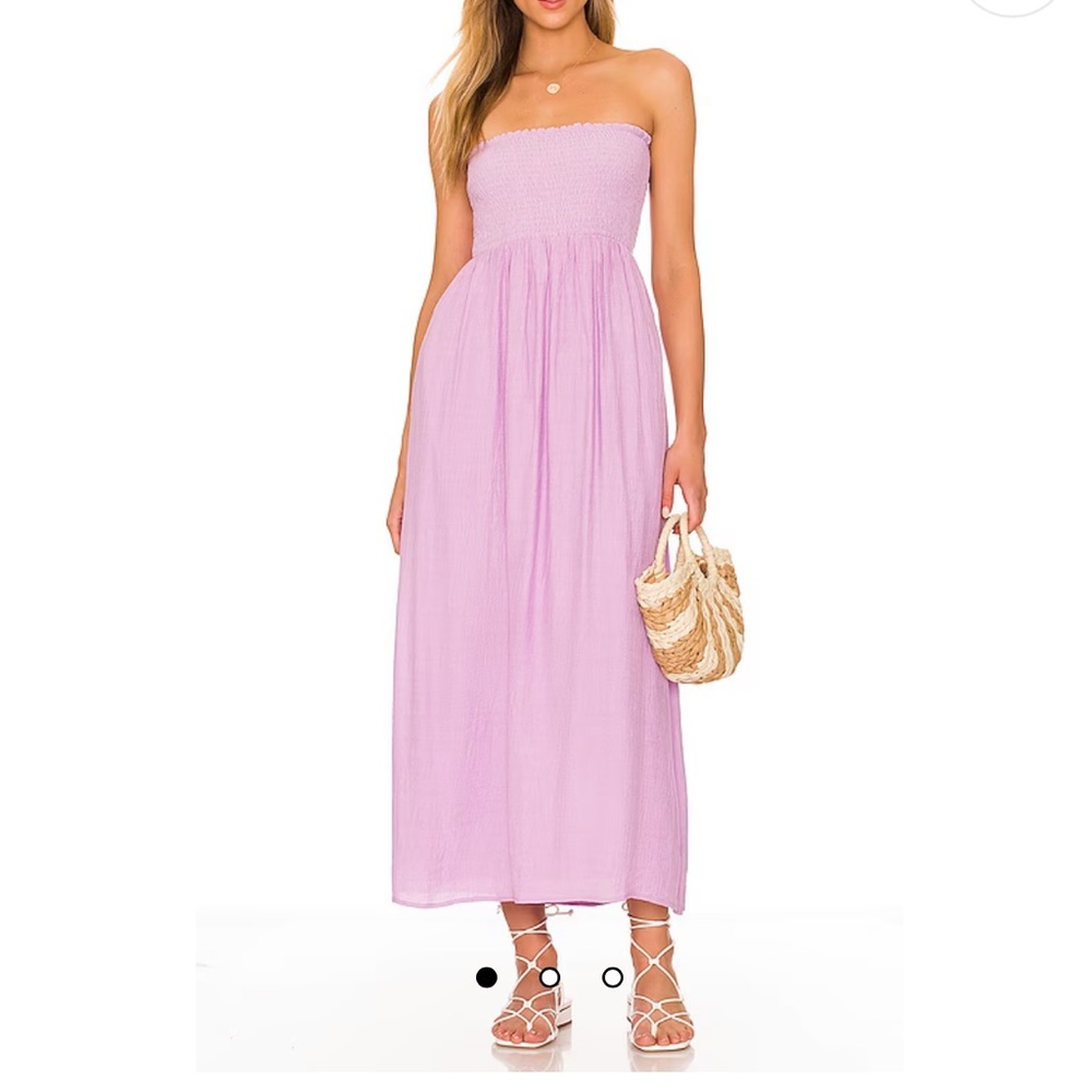 Fielle Midi Dress in Lavender Purple Lovers and Friends Dress